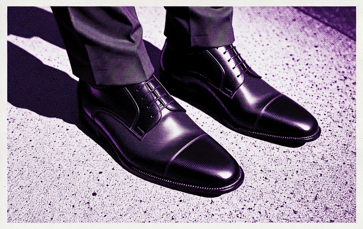 Detale obuwia męskiego